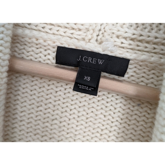 J. Crew Navy Blue and Ivory Striped Cardigan XS - Picture 4 of 8